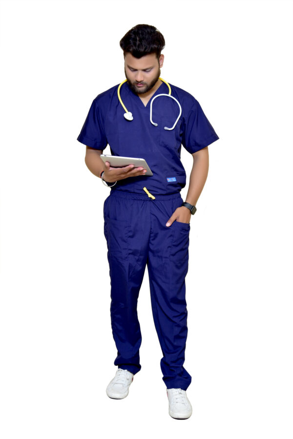 Men's V-Neck Scrub Suit